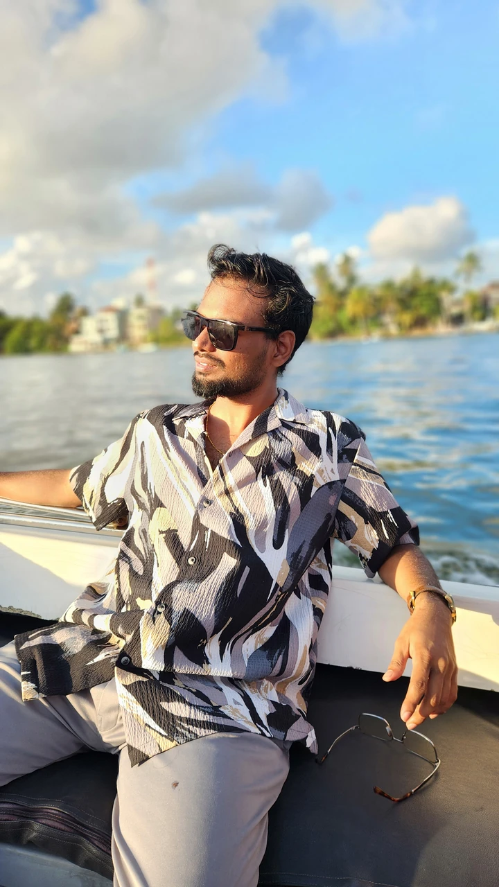 Boat ride at sunset, Sri Lanka