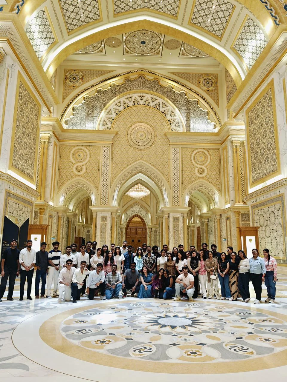 Group photo in the Great Hall, Qasr Al Watan, Abu Dhabi